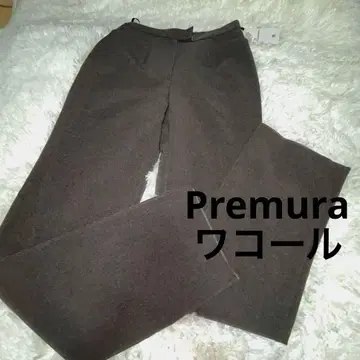 새상품 와코루 Premura, 편안한 팬츠 진한 그레이 M