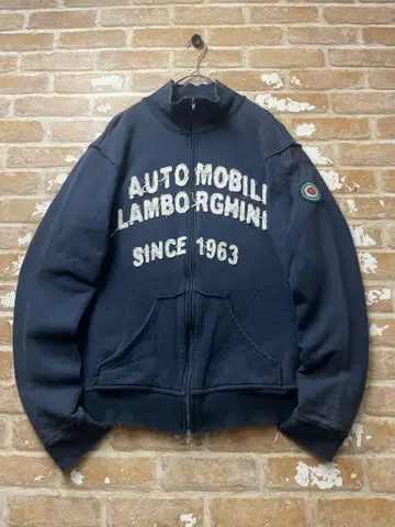 람보르기니 lamborghini 맨투맨 y2k 네이비 풀 집업