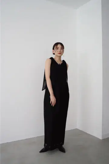 [ louren ] 백 크로스 레이스 드레스
