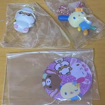 산리오 마스코트 구미 딸기신문 부록 캔뱃지 헤이세이