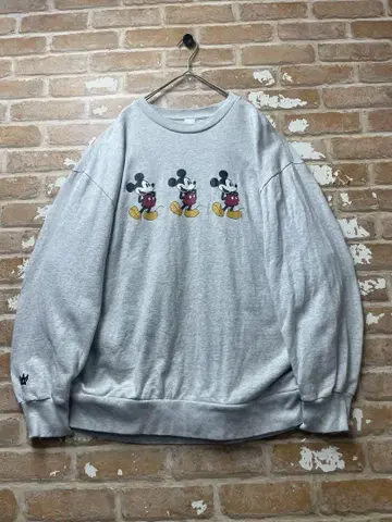 디즈니 Disney 미키 mickey 그레이 구제 의류