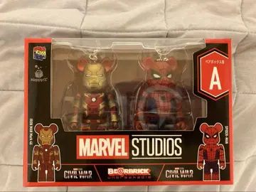 MARVEL BE@RBRICK 아이언맨 스파이더맨 2체 세트