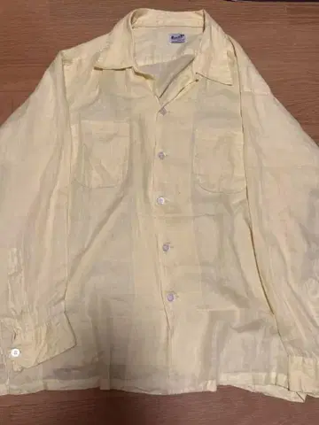 1950년대 50s 빈티지 셔츠 린넨 긴팔