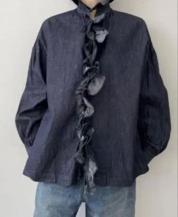 TOUJOURS Ruffle Shirt