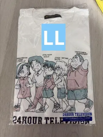명탐정 코난 24시간 TV 차리 셔츠 화이트 LL