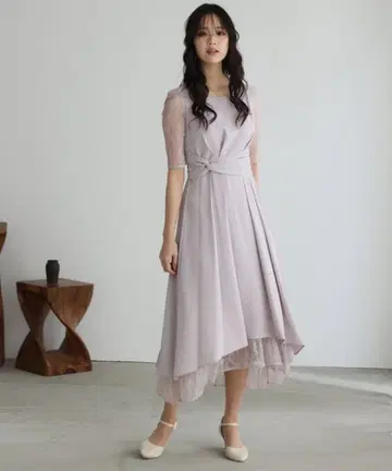 레이스 피쉬테일 맥시 드레스 롱 스커트