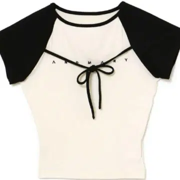 andmary Alma ribbon tops ivory