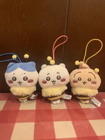 총 3종 세트 치이카와 (먼작귀) 벌꿀이 봉제 인형 세븐일레븐