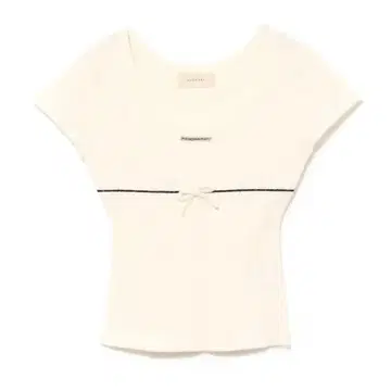 ANDMARY Putty ribbon tops white