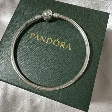 판도라 Logo Clasp 뱅글 팔찌 18cm