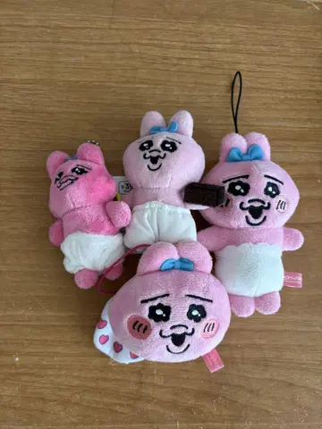 빤쮸토끼 키링 4개 세트