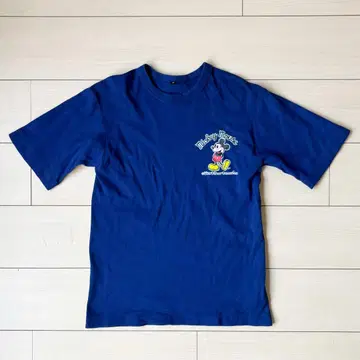 새상품급 80s 빈티지 미키마우스 T셔츠 레트로 M 네이비