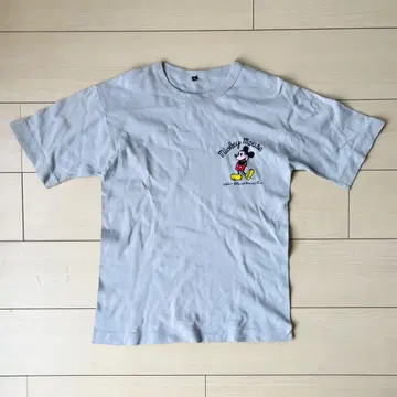새상품급 80s 빈티지 미키마우스 T셔츠 레트로 M 그레이
