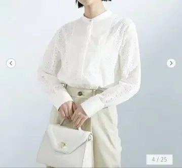 유나이티드 애로우즈 스탠드 레이스 셔츠