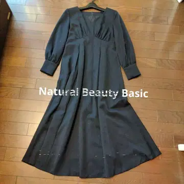 NaturalBeautyBasic 네이비 롱 원피스