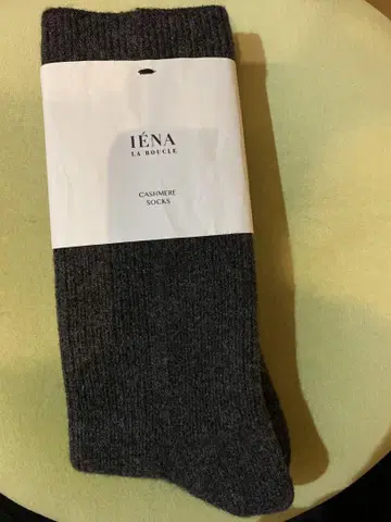 [ 미사용 새상품 ] IENA LA BOUCLE 캐시미어 리브 양말