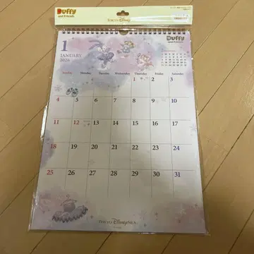 더피 프렌즈 벽걸이 달력 2026 씰 없음