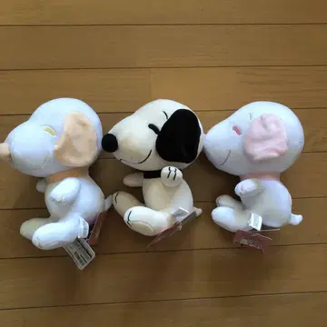 스누피 쫀득쫀득 앉은 봉제 인형 20cm 3종