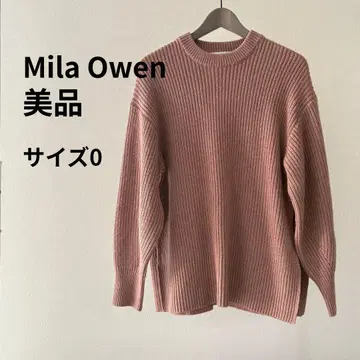 Mila Owen 사이드 슬릿 케이블 니트 새상품급