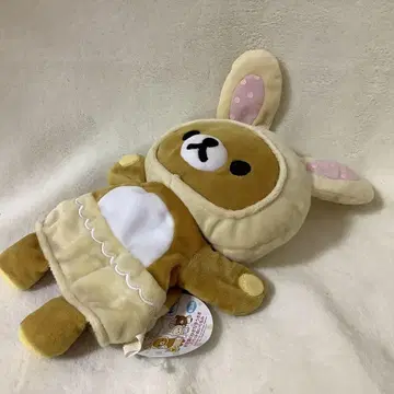 꽃밭의 작은 아기 토끼 퍼펫 봉제 인형 리락쿠마