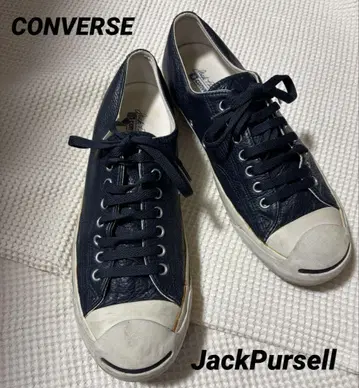남성용 컨버스 converse 잭 파셀 28cm 가죽 네이비