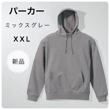 새상품 맨투맨 풀오버 후드티 XXL 믹스 그레이