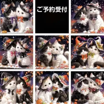 소수 한정판 패널 3 할로윈 고양이 패널 원단 핸드메이드