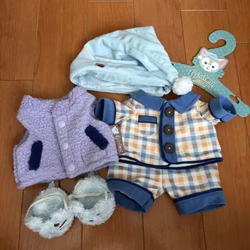 젤라토니 가을 쓰리피서 봉제 인형용 옷 갈아입기 의류 세트