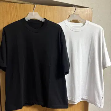 POCKET & CREW 2PACK SS T-SHIRT 블랙 화이트