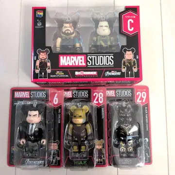 해피 복권 베어브릭 marvel C상 페어 박스상