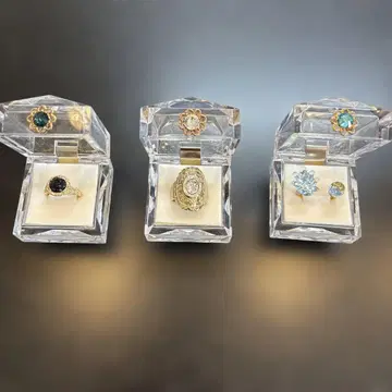 빈티지풍 골드링 3세트