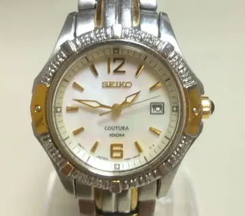 [ 작동품 초레어 ] SEIKO COUTURA 여성용 손목시계 쿼츠 쉘