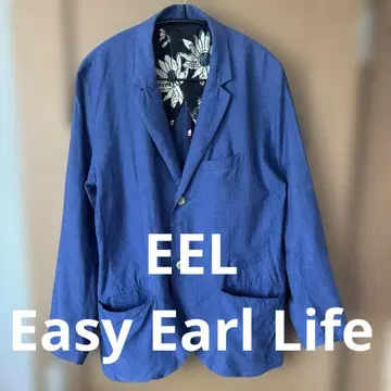 [ 레어 ] EEL easy earl life 테일러드 자켓 꽃무늬 이일