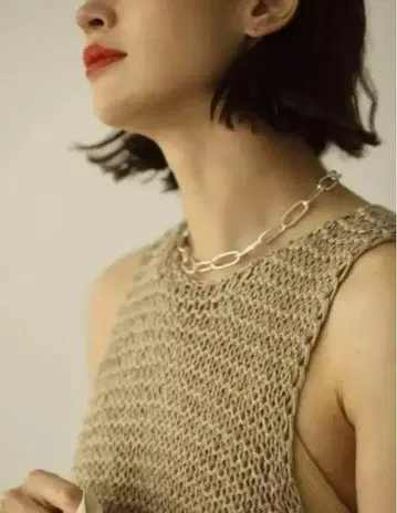 TODAYFUL / 투데이풀 메쉬 니트 탱크탑 베이지