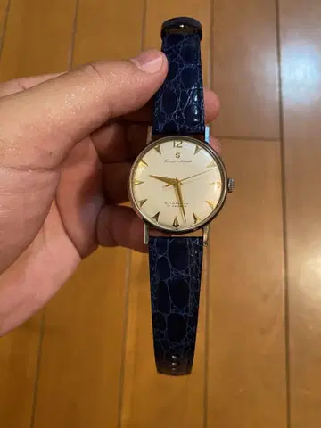 레어 SEIKO 마블 앤티크 수동 와인딩 새상품급 동작 양호