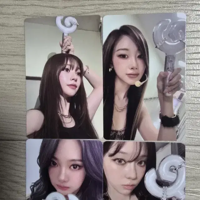 에스파 응원봉 버젼2 포카세트 일괄양도합니다