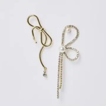 HerliptoAsymmetry Double Ribbon Pierces