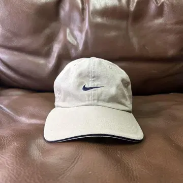 90s 나이키 스몰 스우시 로고 캡 블랙택 심플