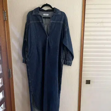 데님 롱 원피스