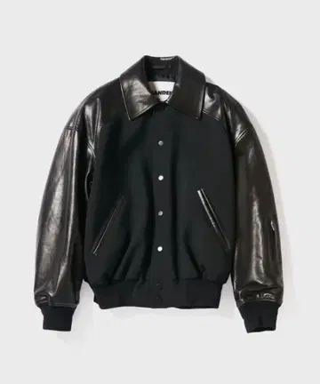 JIL SANDER 25ss 울 x 가죽 바시티 자켓 [ 50 ]