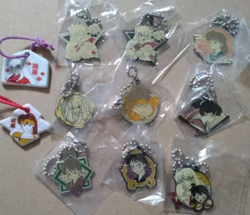 이누야샤 수호부적 키체인 액막이 부적 모양 스트랩