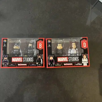 MARVEL STUDIOS 베어브릭 1번 복권 2체 세트 B D