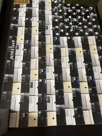 APPLEBUM Black Stars and Stripes Poster