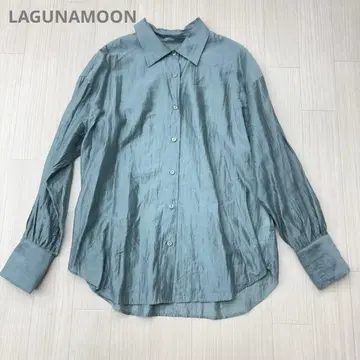 LAGUNAMOON 케이프 요크 시어 셔츠