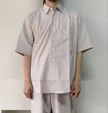 AURALEE 하프 슬리브 빅 셔츠 사이즈 4