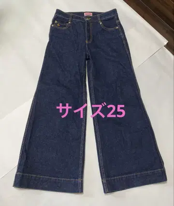 케이트 스페이드 와이드 레그 데님 25인치