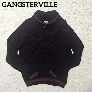 새상품급 GANGSTERVILLE 숄카라 니트