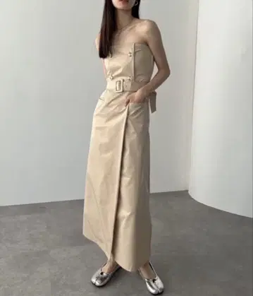 트렌치 디테일 디베아 원피스