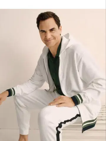 Roger Federer JW 앤더슨 콜라보 후드티 상하의 세트