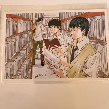 도서관 테마 엽서 미사용